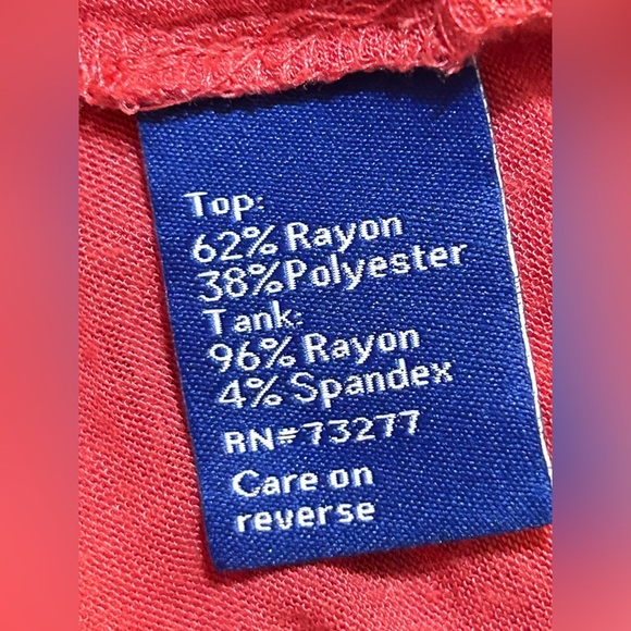 Apt. 9 popover top Orange Flutter Sleeve Asymmetrical Blouse Size SP - Picture 8 of 8